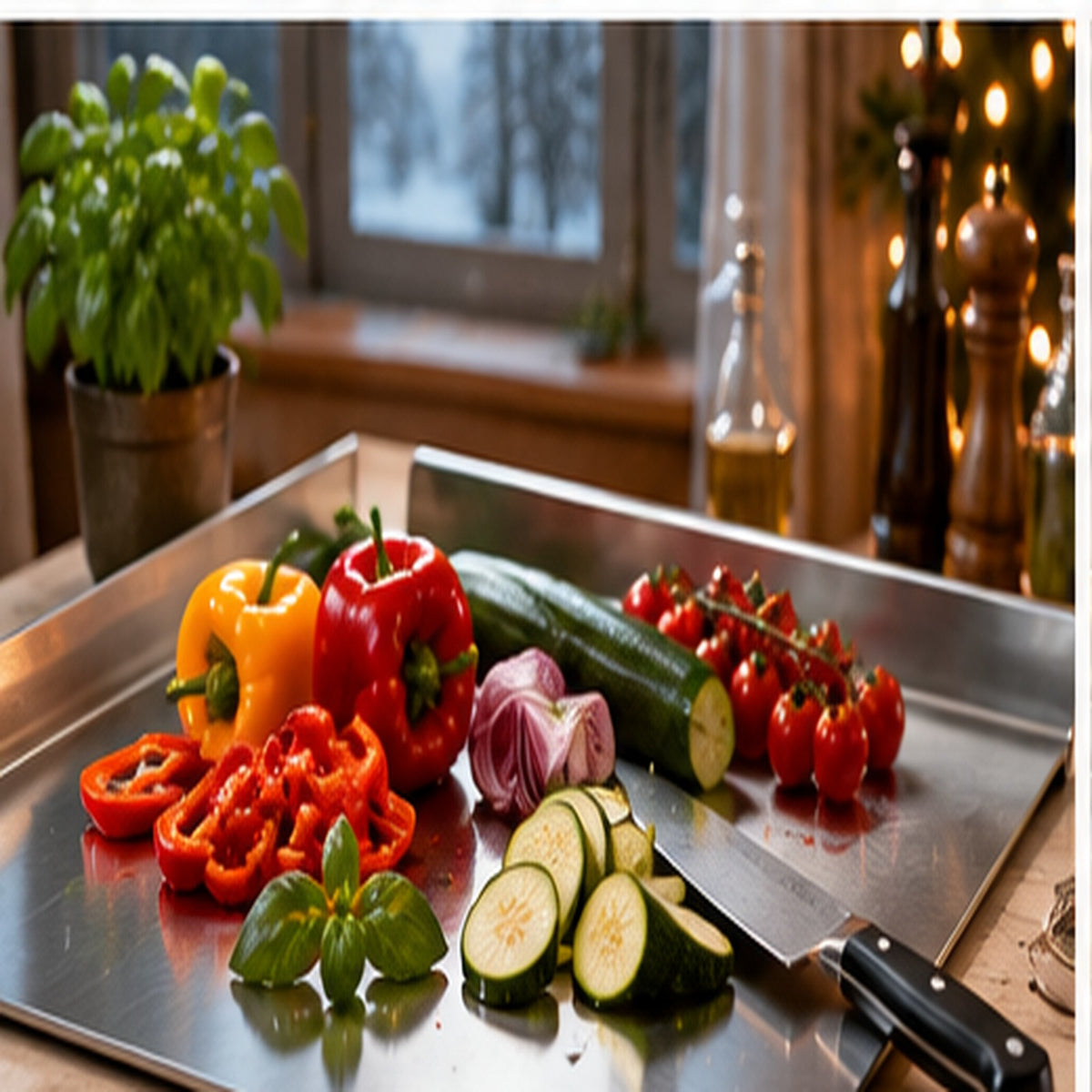Tagliere in Acciaio Inox con Bordo Curvo | Valnor Kitchen
