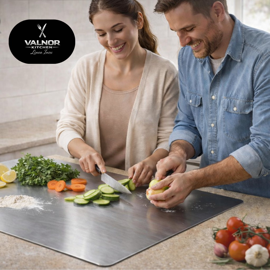 Il tagliere in ACCIAIO  VALNOR Kitchen – Linea Inox