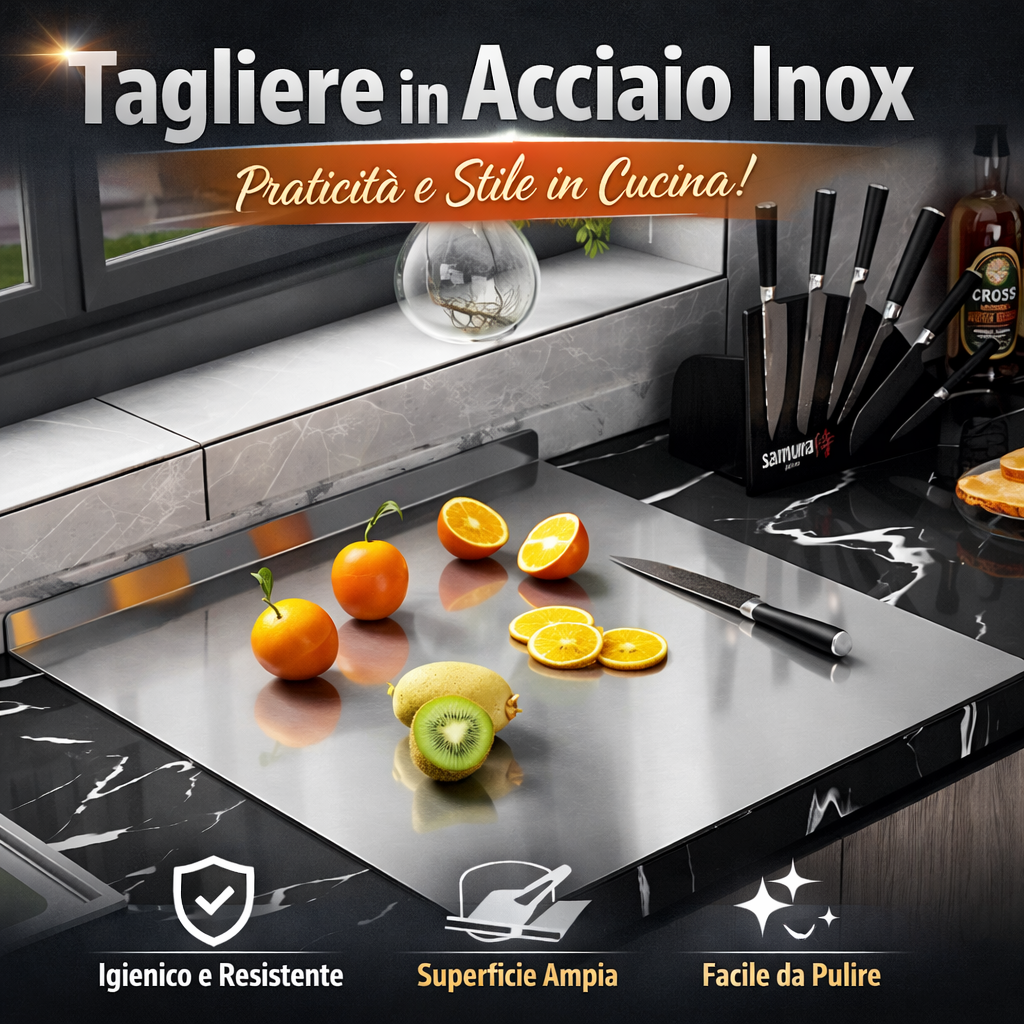 Il tagliere in ACCIAIO  VALNOR Kitchen – Linea Inox